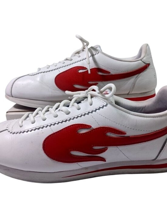 4 Hunnid Other - YG’S 4 Hunnid The Flame White Red Leather Shoes Men’s Size 11 sneakers